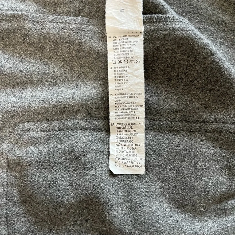 COTTON ON Nineteen Ninety One Wool Hoodie Utility Jacket Gray Size Medium - Picture 12 of 12